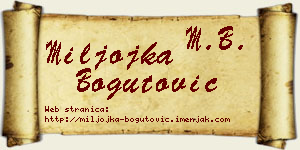Miljojka Bogutović vizit kartica